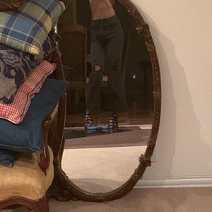 Black ripped flare jeans